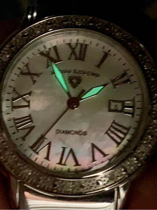 SWISS LEGEND SOUTH BEACH Women’s Diamond Swiss Quartz Watch MOP Working New Batt